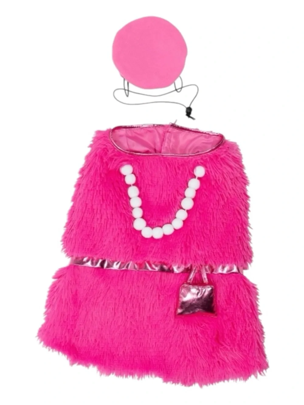 Vibrant Life Halloween Paw-risian Costume for Dogs In Pink